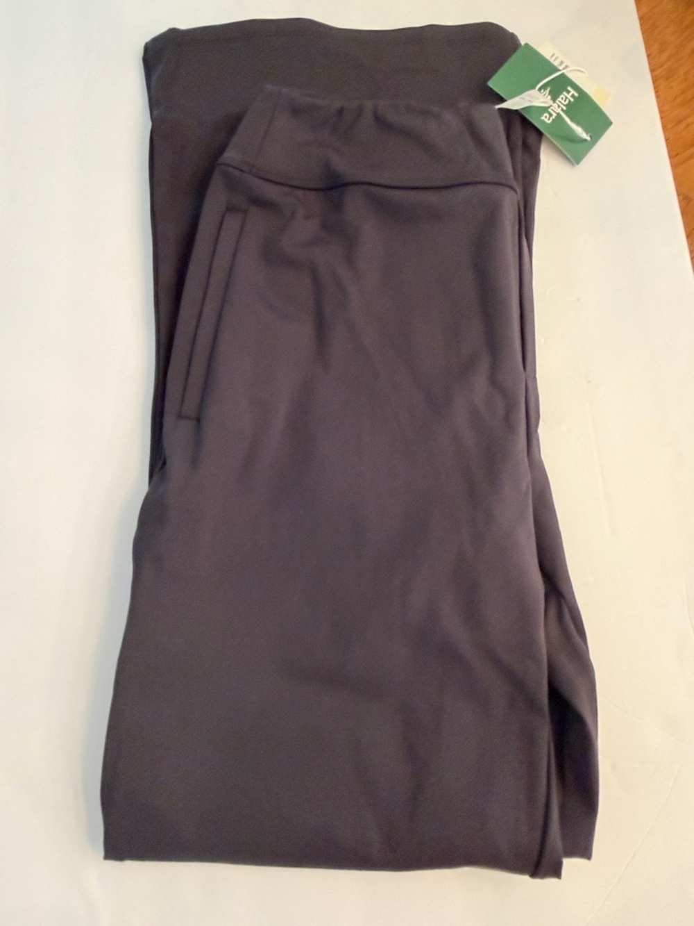 Halara Flex DayStretch Mid Rise Side Zipper Pocket Work Flare Pants Size L Tall - Picture 7 of 7